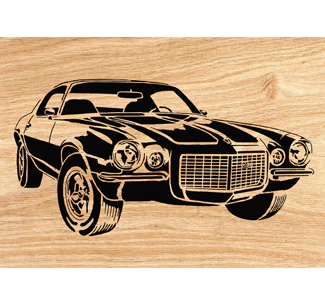1970  Camaro Z28 Scrolled Wall Art Pattern