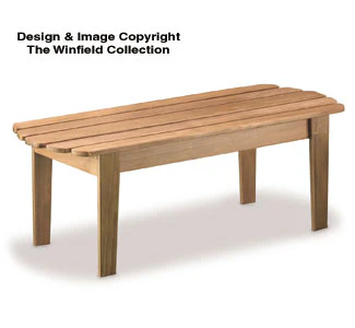 Adirondack Coffee Table Wood Project Plan