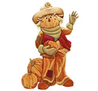 Autumn Scarecrow Intarsia Project Pattern