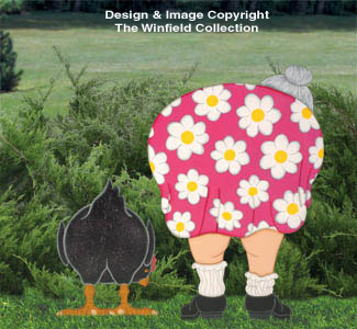 Backside Lady & Chicken Pattern