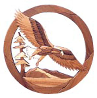 Bald Eagle Oval Intarsia Project Pattern