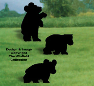 Bear Cubs Shadow Woodcrafting Pattern
