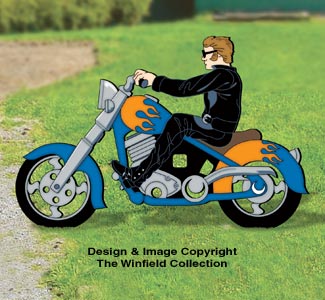 Biker Woodcraft Pattern