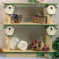 Birdhouse Shelf Wood Plans(F)