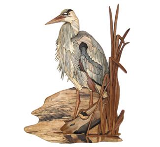 Blue Heron Intarsia Project Pattern
