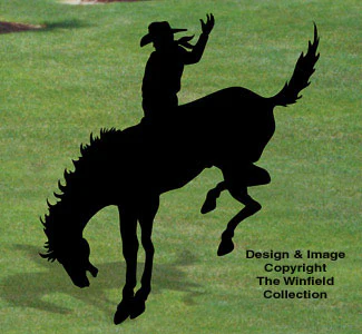 Bronc Rider Shadow Woodcraft Pattern
