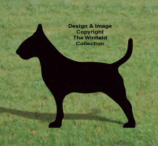 Bull Terrier Shadow Woodcrafting Pattern