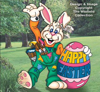 Bunny Artist Yard Display Pattern(W)