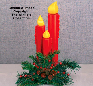 Candle Centerpiece Woodcraft Pattern(F)