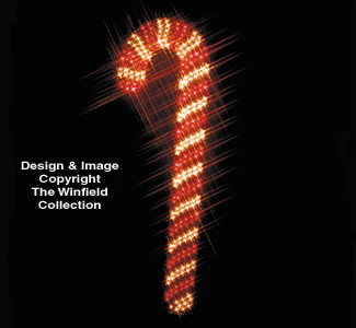 Candy Cane Nite-Lite Wood Pattern