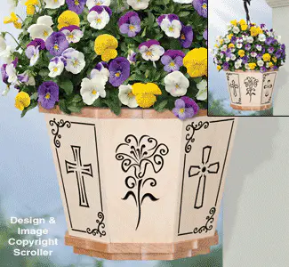 Classic Crosses Hanging Basket Pattern