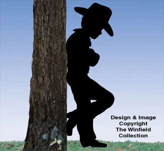 Cowboy Kid Shadow Woodcrafting Pattern(F)