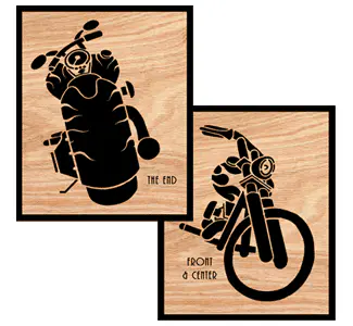 Cycles Scrolled Art Pattern