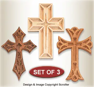 Dimensional Wall Cross Patterns