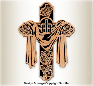 Easter Lily Cross Pattern