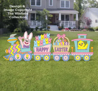 Easter Train Woodcraft Pattern