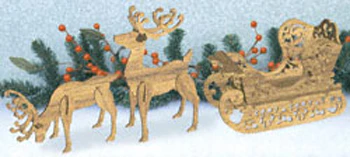 Fancy Sleigh and Reindeer Set Project Patterns(F)