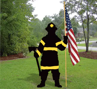 Fireman Shadow Woodcrafting Pattern
