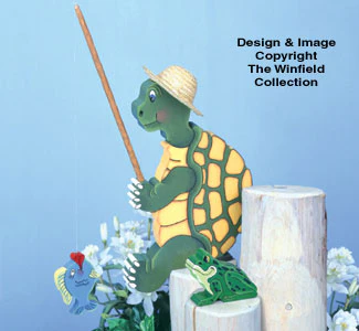 Fishing Turtle Woodcraft Pattern