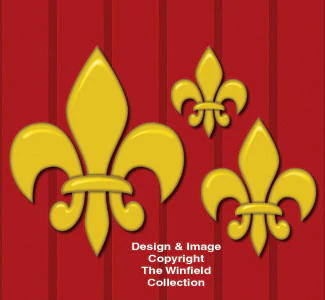 Fleur De Lis Wall Decor Woodcraft Pattern