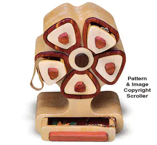 Flower Petal Jewelry Box Pattern