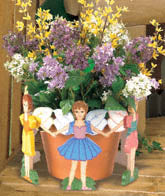 Flower Pot Fairies Woodworking Plan(F)