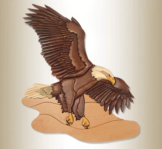 Flying Eagle Intarsia Scroll Saw Pattern