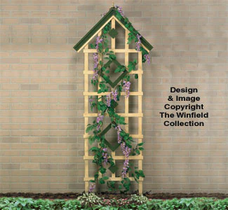 Gabled Lattice Woodcrafting Pattern