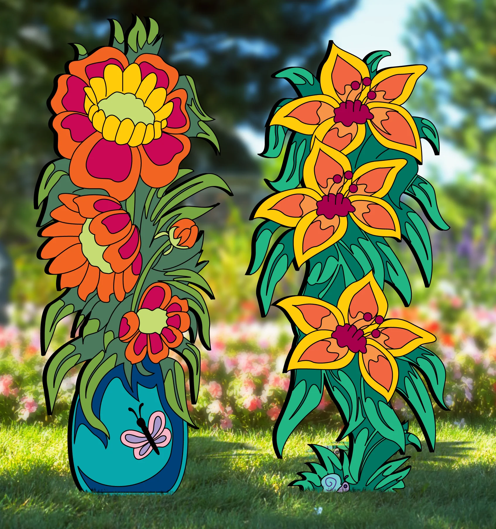 Giant Blooms Woodworking Pattern