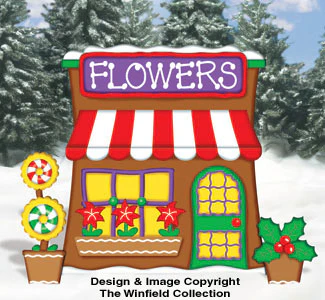 Gingerbread Flower Shop Pattern