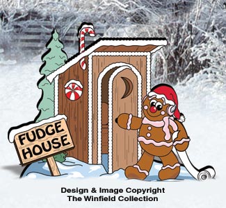 Gingerbread Outhouse Pattern(W)