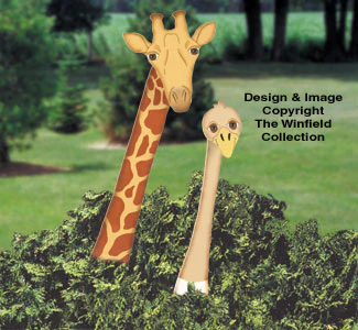Giraffe & Ostrich In The Bush Patterns(F)