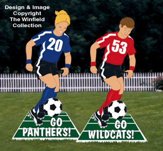 Go Team Soccer Sign Woodcrafting Pattern