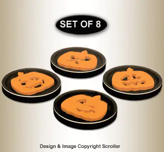Halloween Coasters Pattern Set - Downloadable