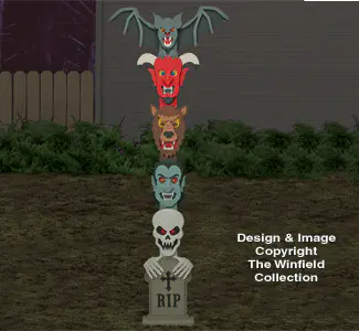 Halloween Totem Pole Woodworking Plans