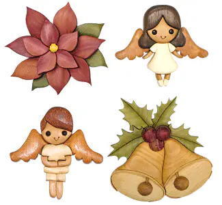 Holiday Intarsia Ornament Patterns