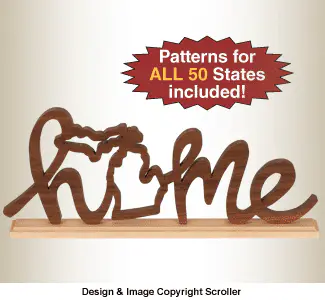 Home State Shelf Decor Pattern