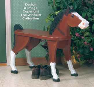 Horse Bench Wood Plans(F)