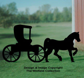 Horse & Buggy Shadow Woodcraft Pattern