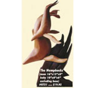 Humpback Whales Wooden No-Carve Sculpture Project Pattern