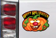 Jack-O-Lantern Car Magnet