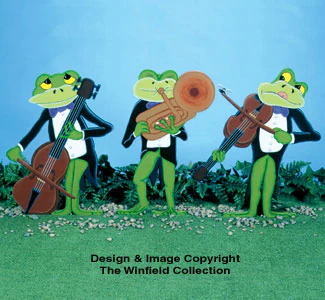 Jazzy Frogs Woodcraft Pattern