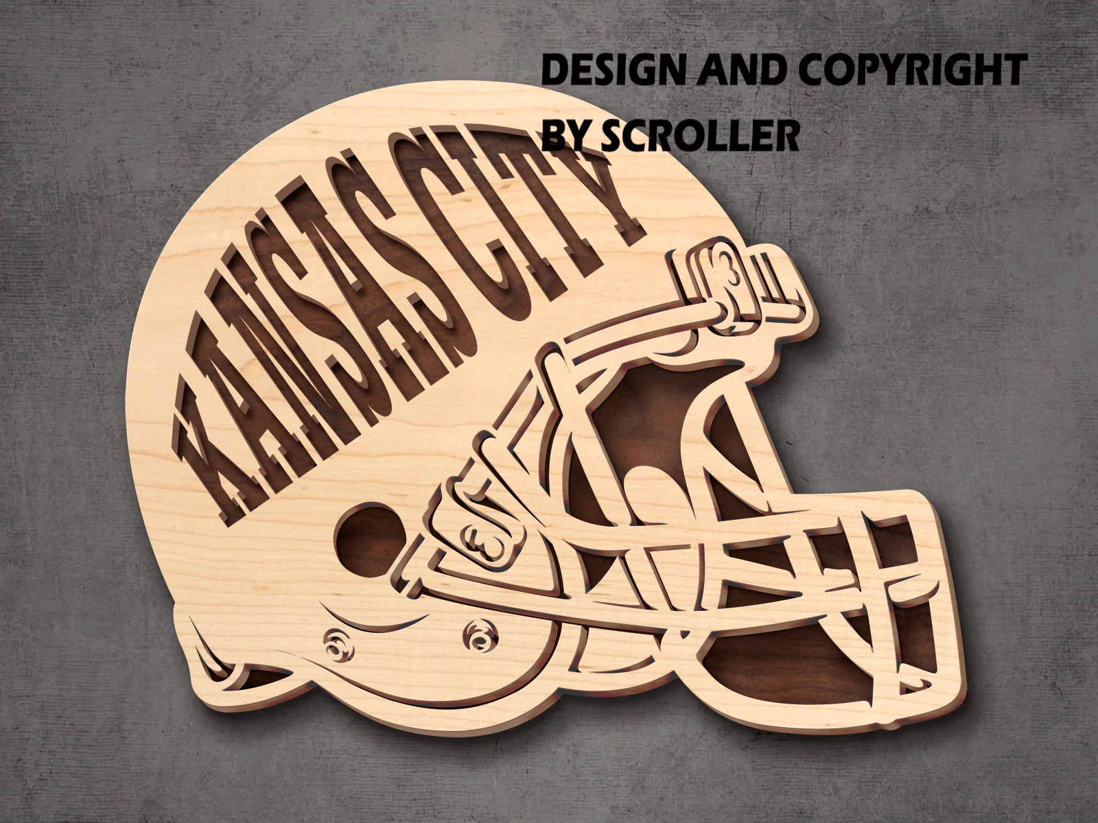 Kansas City Helmet Scroll Saw Pattern