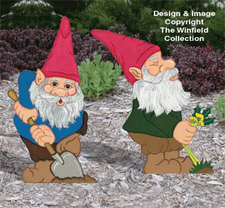 Large Garden Gnomes #2 Pattern