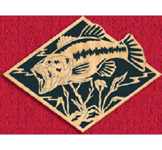Large Mouth Bass Diamond Project Pattern