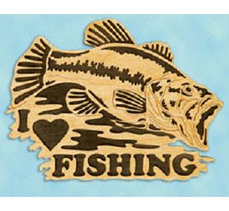 Large Mouth Bass Fishing Sign Project Pattern