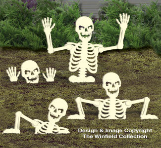 Large Rising Skeletons #2 Woodcraft Pattern