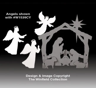 Large Silent Night Angels Pattern