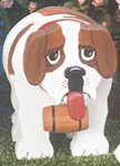 Layered Saint Bernard Woodcraft Pattern