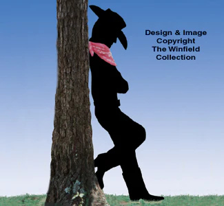 Leaning Cowboy Shadow Woodcraft Pattern